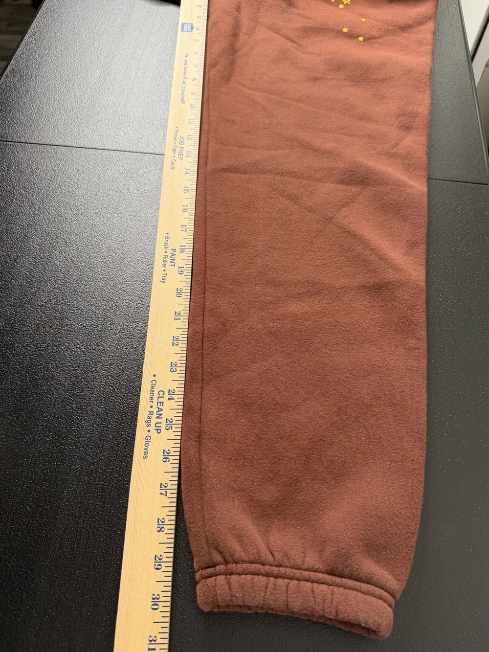 Sp5der Men's Brown Cotton Sweatpants Medium Logo Drawstring Pockets